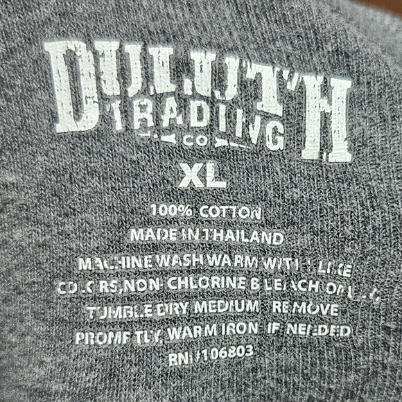 DULUTH TRADING POST mens long-sleeve  SIZE XL COLOR GREY LXL14 - Picture 11 of 12